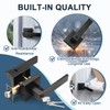 KNOBWELL 1 Pack Door Handles with Lock and Key, Matte