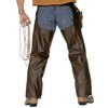 Cowboy Chaps Brown Leatherlook Accessory for Wild West Dessert Fancy