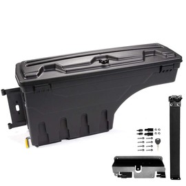 ALLGOOD Storage Box Compatible with GMC Sierra 1500 2500 3500 2007-2018/Chevy Silverado 1500 2500 3500 2007-2018/Silverado 1500 & Sierra Legacy 2019/Limited Only Rear Left Case ToolBox Drawer