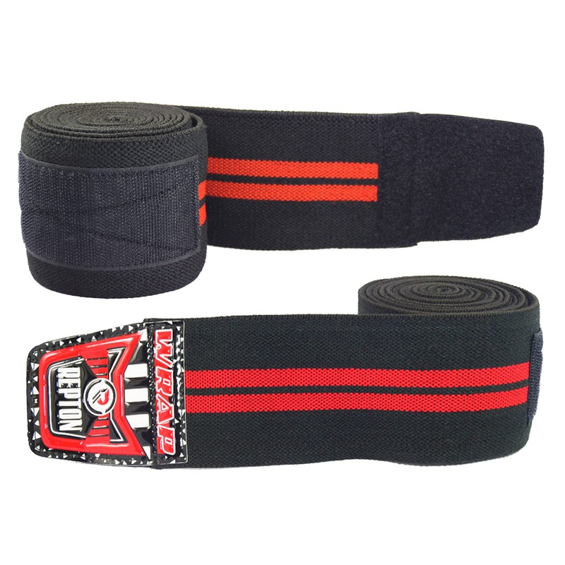 Repton Knee Wraps Pair Weightlifting | Elasticated Knee Straps for
