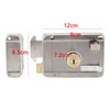 Exterior Mechanical Anti-Theft Lock, Silver Stainless Steel Exterior Gate Lock,