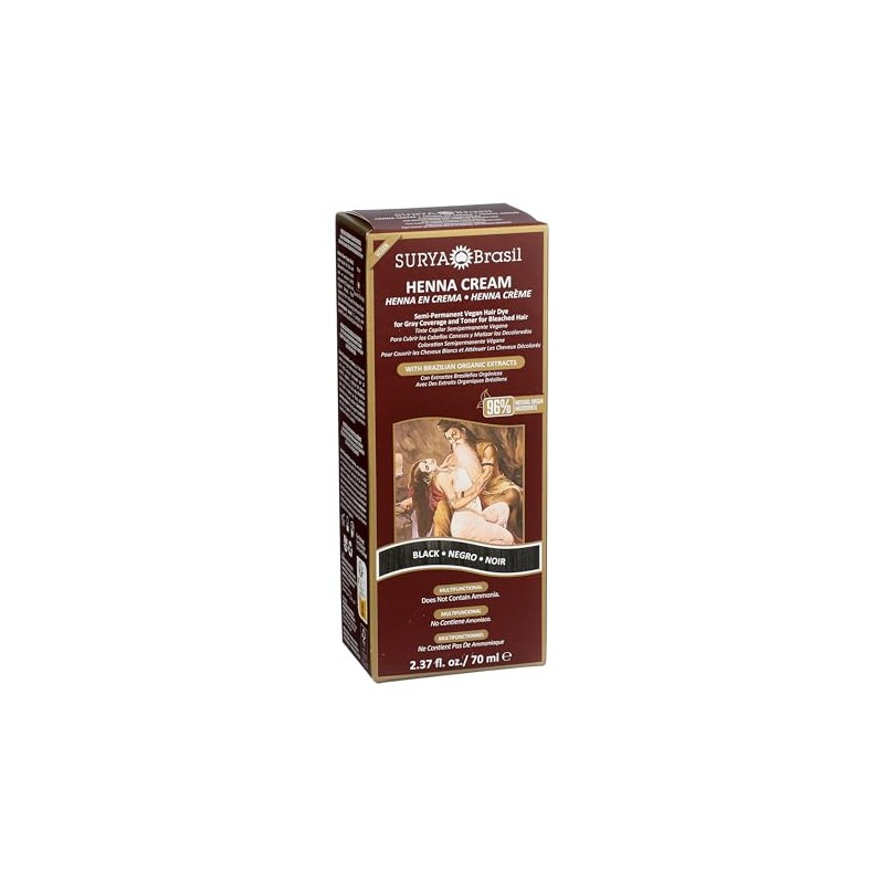 Crema de henna negra, 2.4 onzas (paquete de 2)