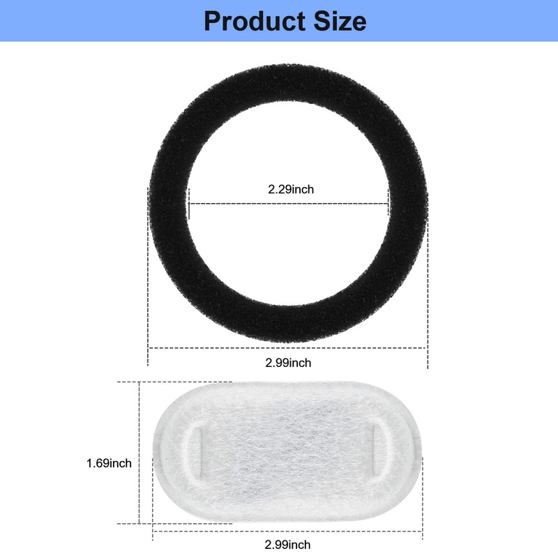 Wonder Creature 16 Pack Cat Water Fountain Filter Replacement, 4+4/8+8/12+12/16+16