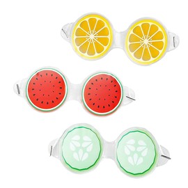 FOMIYES Relaxing Eye Masks Skincare 3pcs Fruit Pattern Eye Pads Summer Cool Eye Shades for Women