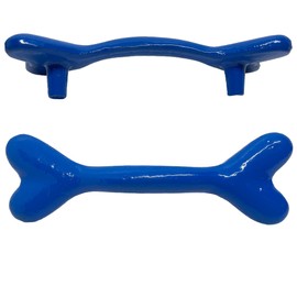 Antique Hardware Depot - 5.75"- Dog Bone Handle - Vintage Style - Doors, Gate, Drawer - Classic Iron Made Country Farmhouse pulls - HN704-Blue (2)