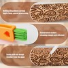 XINBADA 17" Premium Wood Rolling Pin with European Embossed Designs