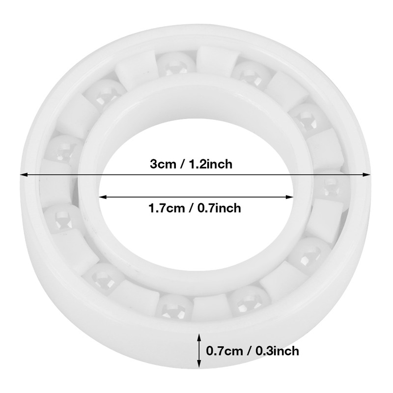 1pcs 6903 17x30x7mm High Precision Full Ceramic ZrO2 Ball Bearing