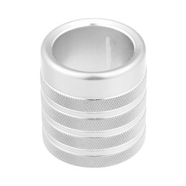 X AUTOHAUX Car 4WD Drive Gear Shifter Knob Cover Trim Accessories for Toyota 4Runner 2010-2020 Aluminum Alloy Silver Tone