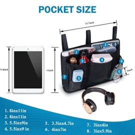 HEINSY Wheelchair Bag-Mobility Aid Package-Great for Electric Wheelchairs, Electric Scooter, Walker Accessories, Lightweight Nurse Bag and Organizer for Medical Chairs