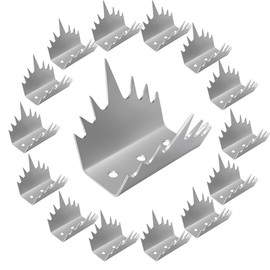 15pcs Stainless steel fence spikes security anti climb Intruder Deterrent Fence Wall Spikes, Anti Climbing Fence Metal Spike Fence bird animal Deterrent Spikes,Stop Thief,fence security spikes metal