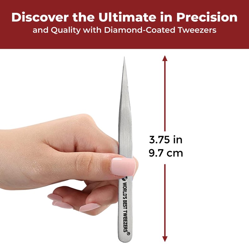 World's Best Tweezers Diamond Tip Tweezer (Professional)