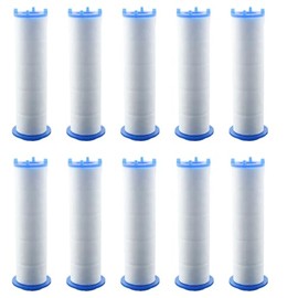 JCBIZ 10PCS Filter Shower Head PP Cotton Filter Cartridge Shower Head Filter PP Cotton Filter Cartridge Replacement High-Pressure Handheld Fan Shower Jet