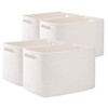 OIAHOMY 4 Pack Storage Baskets for Organizing, Cube Storage Bins