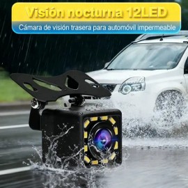 Cámara De Respaldo Impermeable Hd 12led Nocturna Conexion                                                                                             