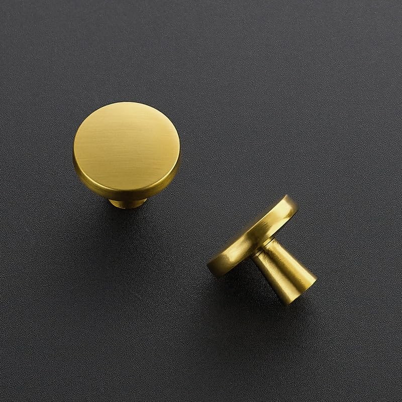 Ravinte Cabinet Knobs, Pack of 5, Gold Drawer Knobs, Kitchen