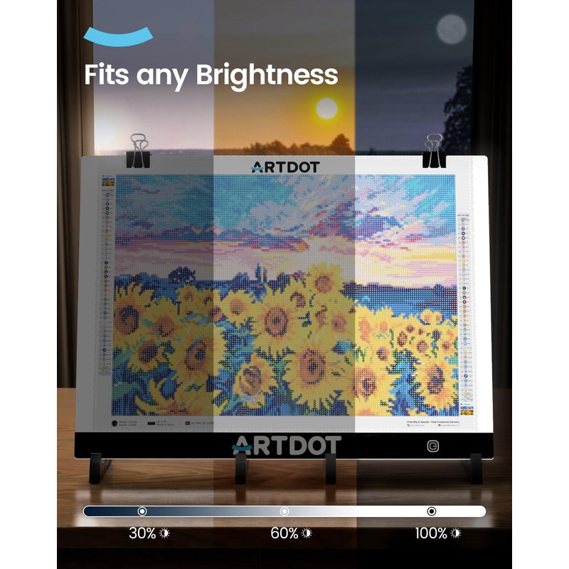 ARTDOT A3 LED Light Pad for Diamond Art Kits for