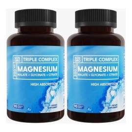 2pc Bioemblem Triple Complex Magnesium 300mg 90 Veggie Caps Bioemblem