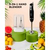 Sangcon 5-in-1 Immersion Blender Handheld with 1000ml Cup, 2-Speed Adjustable