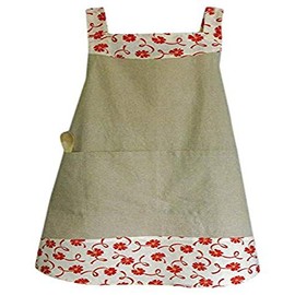 Cabbage Rose Market Street Apron Pattern, Multicolour