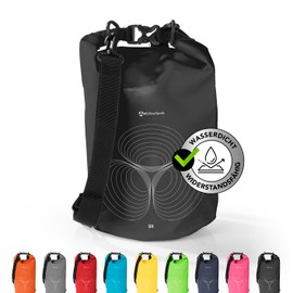 #DoYourOutdoor Where Tomorrow Dry Bag 2L Grey - Waterproof Backpack - Waterproof Bag & Pack Sack - Dry Bag Ideal for Boat, Kayak, Fishing and Camping, black, sonar