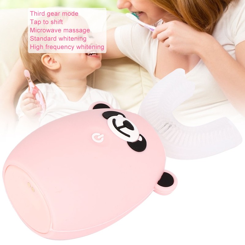 U shape Children Electric Toothbrush Automatic Silicon Sonic Teeth Whitening