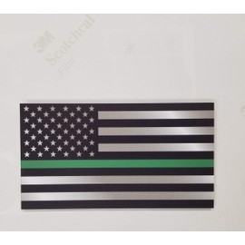 Thin Green Line 10 Pack I Support The Military Decal Sticker American Flag Car Truck(10 Pack)