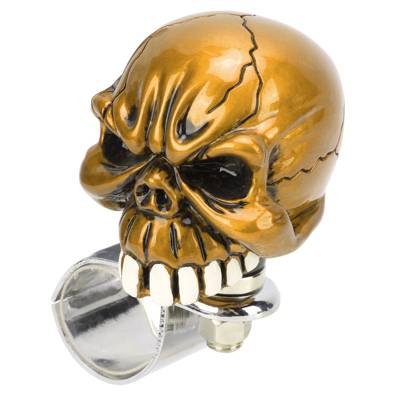 Steering Wheel Spinner Knob Skull Shape Universal Power Handle for