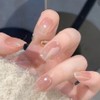 RosiFoxi Nails 24 Pieces Handmade Nail Tips, Medium Short, Oval,