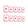 Valentine’s Day Press on Nails Square Fake Nails Short False
