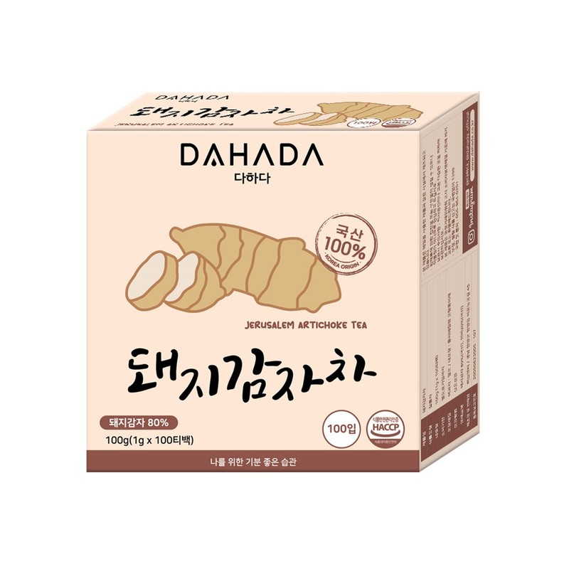 다하다 국산여주차 100티백 + 돼지감자차 100티백 200티백세트 Dahada Korean Bitter