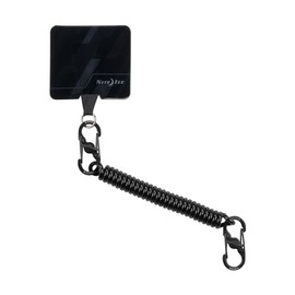 Nite IZE - Anclaje y Correa para teléfono Celular, Accesorios de cordón antirrobo para teléfono Celular, Anclaje y Correa para protección contra caídas, Correa Negra