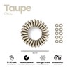 Specora Spiral Hair Scrunchies Taupe Pack of 10 - 4