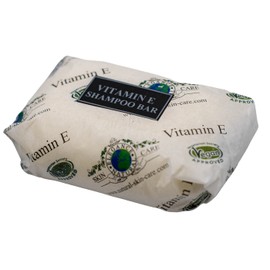 Vitamin E Vegan Solid Shampoo Bar by Elegance Natural Skin Care Reduce your use of plastics and be more eco friendly (Without Shampoo Bar Dish)