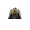 Black Tourmaline Flower Orgone Pyramid orgonite Pyramids/Crystal Chakra Energy Generator