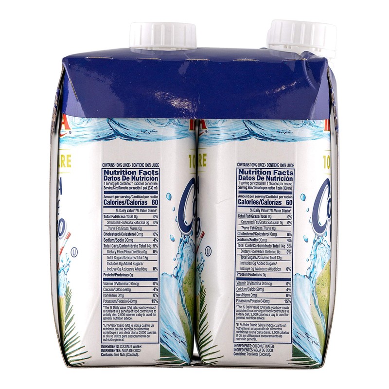 Iberia 100% Natural Coconut Water 11.1 Oz (Pack Of 4)