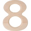 Hillman 847329, 6.5-Inch Pine House Number 8, Wood