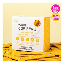 더데이 대용량  면역증진 멀티비타민 미네랄 아기비타민D 튼튼타민 대용량(100포) The Day Large Capacity Immunity Boosting Multi-Vitamin Mineral Baby Vitamin D Strong Vitamin Large Capacity (100 Packs)