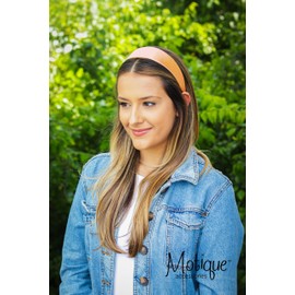 Motique Accessories Copper 2 Inch Wide Satin Headband