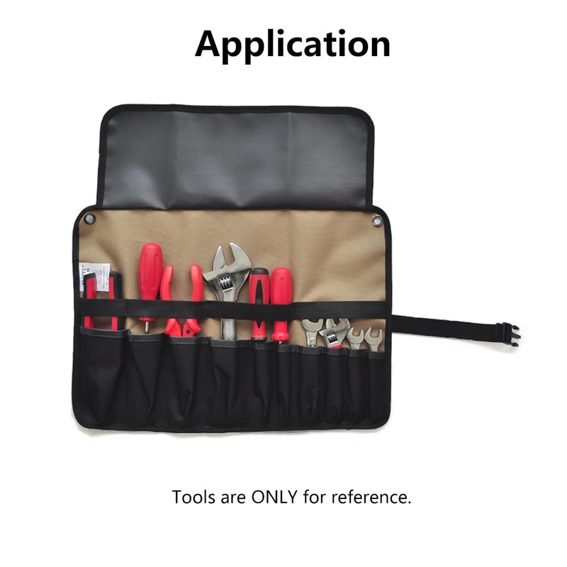 Tool Roll Bag, 10 Pockets Tool Bags, Multi-Purpose Tool Roll-Up
