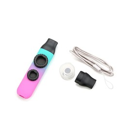 Alnicov Double Hole Kazoo Adjustable Tone Kazoos with Flute Diaphragms and Lanyards for Guitar Ukulele Violin Piano