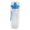 Fruit Infuser Water Bottle Anti Slip Grip Flip Top Lid