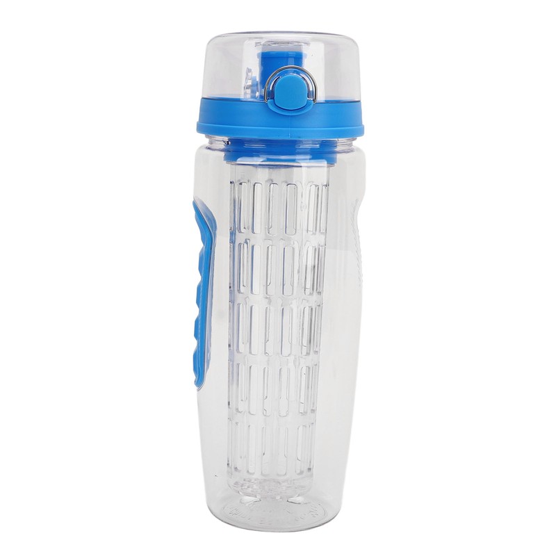 Fruit Infuser Water Bottle Anti Slip Grip Flip Top Lid