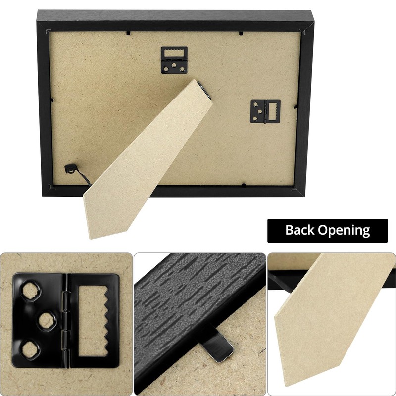 QWORK Medal Display Shadow Box - 1 Medal Display Case