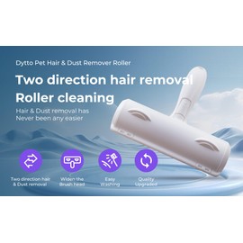 Dytto Pet Dust&Hair Remover Roller for Cat&Dog, Effective&efficient removes Fur, Hair, lint,dust reuseable and Durable, Suitable for Couch, Sofa, Bedding, Clothes, Laundry, Rugs, furnature and Carpet