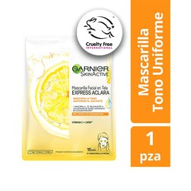 Garnier Skin Active Mascarilla en Tela Tono Uniforme con Vitamina C 1 pieza