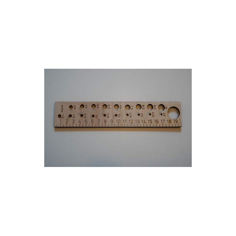 Needle Size Wood Ruler Tape Measure Made in Germany