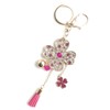 Rigral Bag Charm Key Ring, Quatsuba, Clover, Tassel, Keyring, Carabiner,