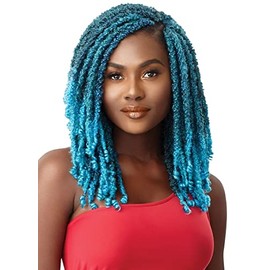 Outre X-Pression Twisted Up Medium Short Length Yaki Locs Style Synthetic Hair Crochet Braid - BONITA BUTTERFLY LOCS COILY TIP 12" (FREGR)