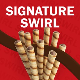 Pirouline Rolled Wafers – Chocolate Hazelnut – Rolled Wafer Sticks, Crème Filled Wafers, Rolled Cookies for Coffee, Tea, Ice Cream, Snacks, Parties, Gifts, and More – 3.25oz Tin 4pk