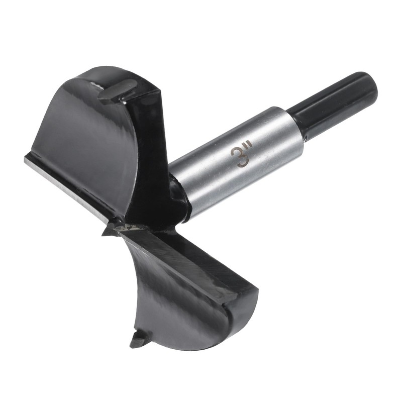 HARFINGTON Forstner Drill Bit 3"(76mm) Tungsten Carbide Wood Drilling Bit